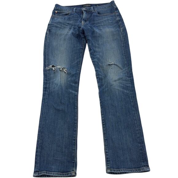 Lucky Brand Jeans Mens 31 x 32 Blue 121 Slim Distressed Denim Cotton - Picture 1 of 9